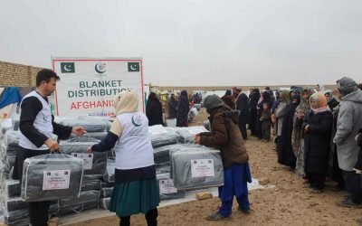 Khubaib Foundations blanket distribution event provides warmth and support to the community.