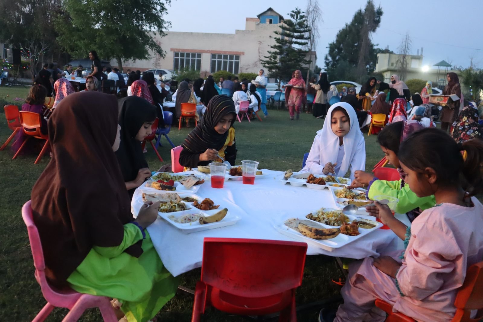 Iftar gathering at Khubaib School and College, Sargodha.