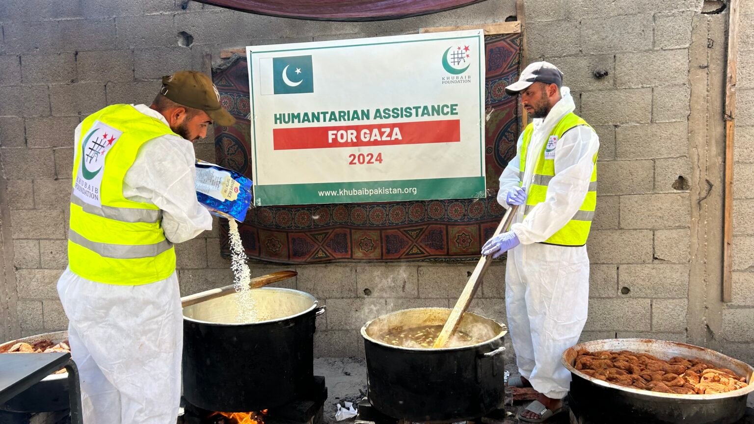 Food Cooking for Gaza by Khubaib Foundation