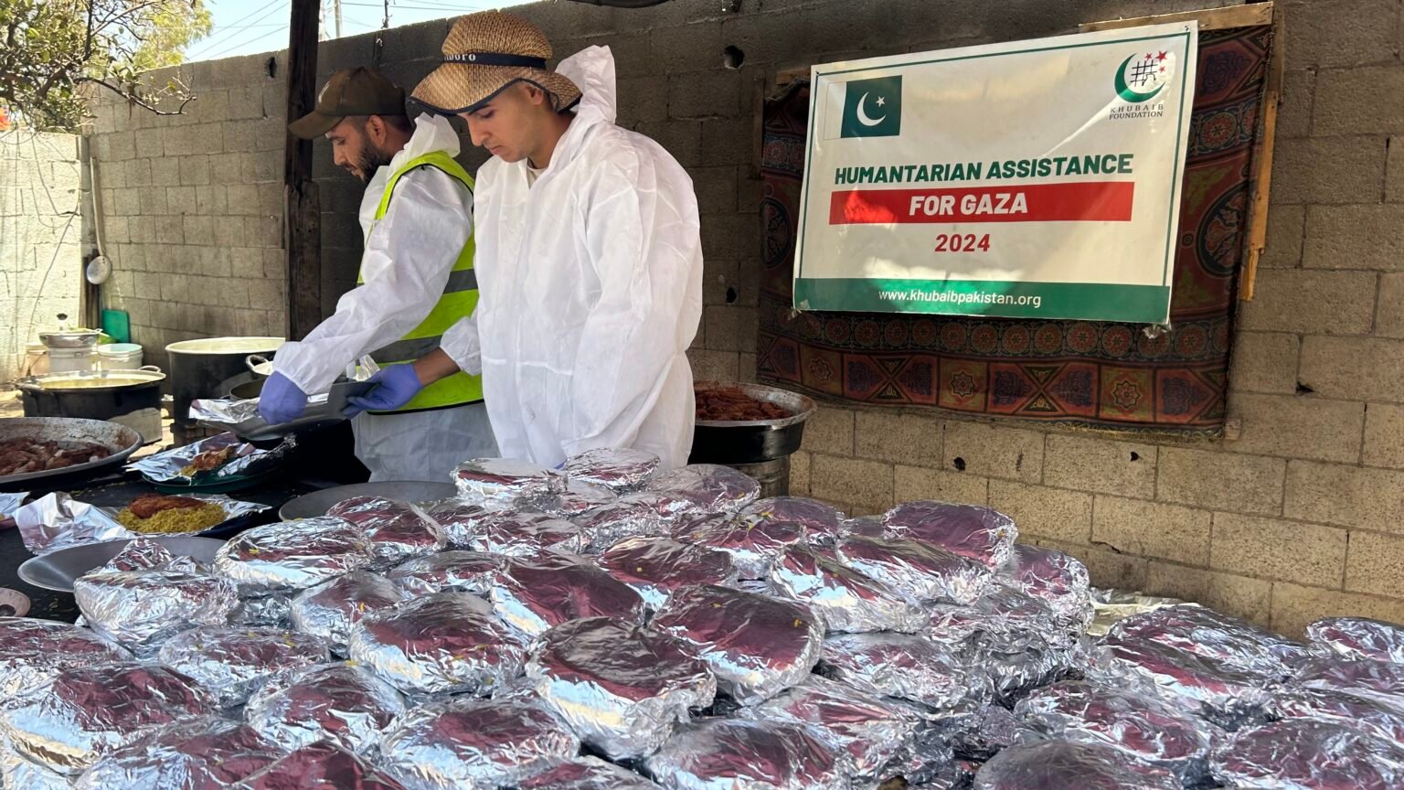 Food Distribution in Gaza by Khubaib Foundation