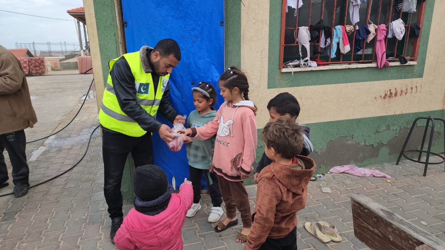 Fresh Meat Distributed by Khubaib Foundation in Gaza