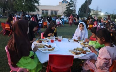 Iftar gathering at Khubaib School and College, Sargodha.