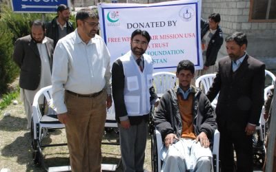 Khubaib Foundation Donated comfertable wheelchairs to Disable people